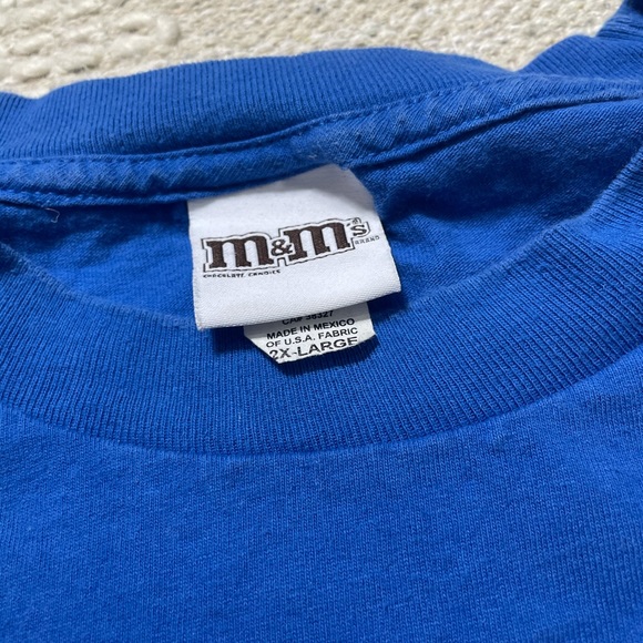 Vintage M&M Blue Character Sunglasses Tee Shirt - Picture 2 of 6